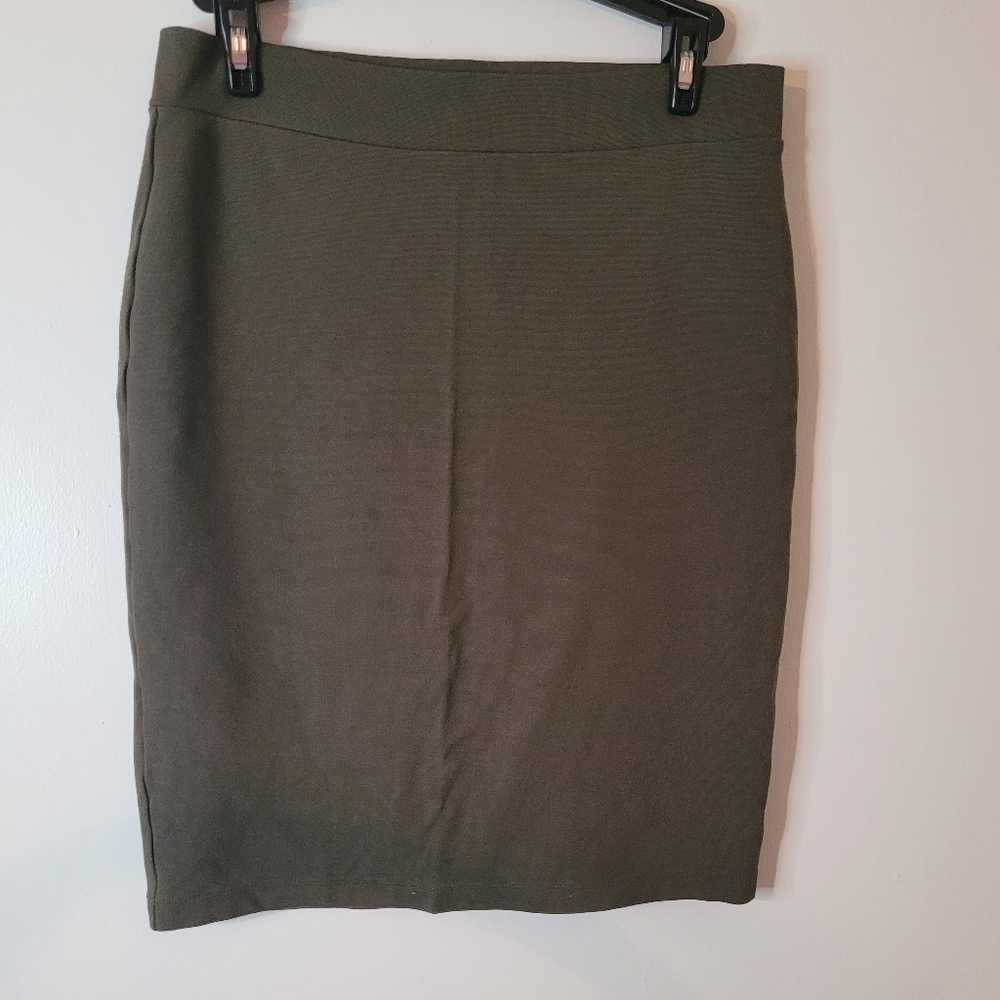 Large Green Pencil Skirt